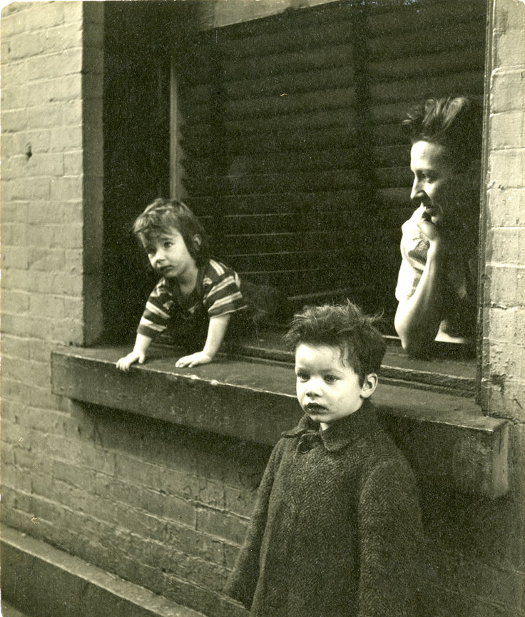 Weiner, Mother and Two Sons at Window, New York City, c.1940