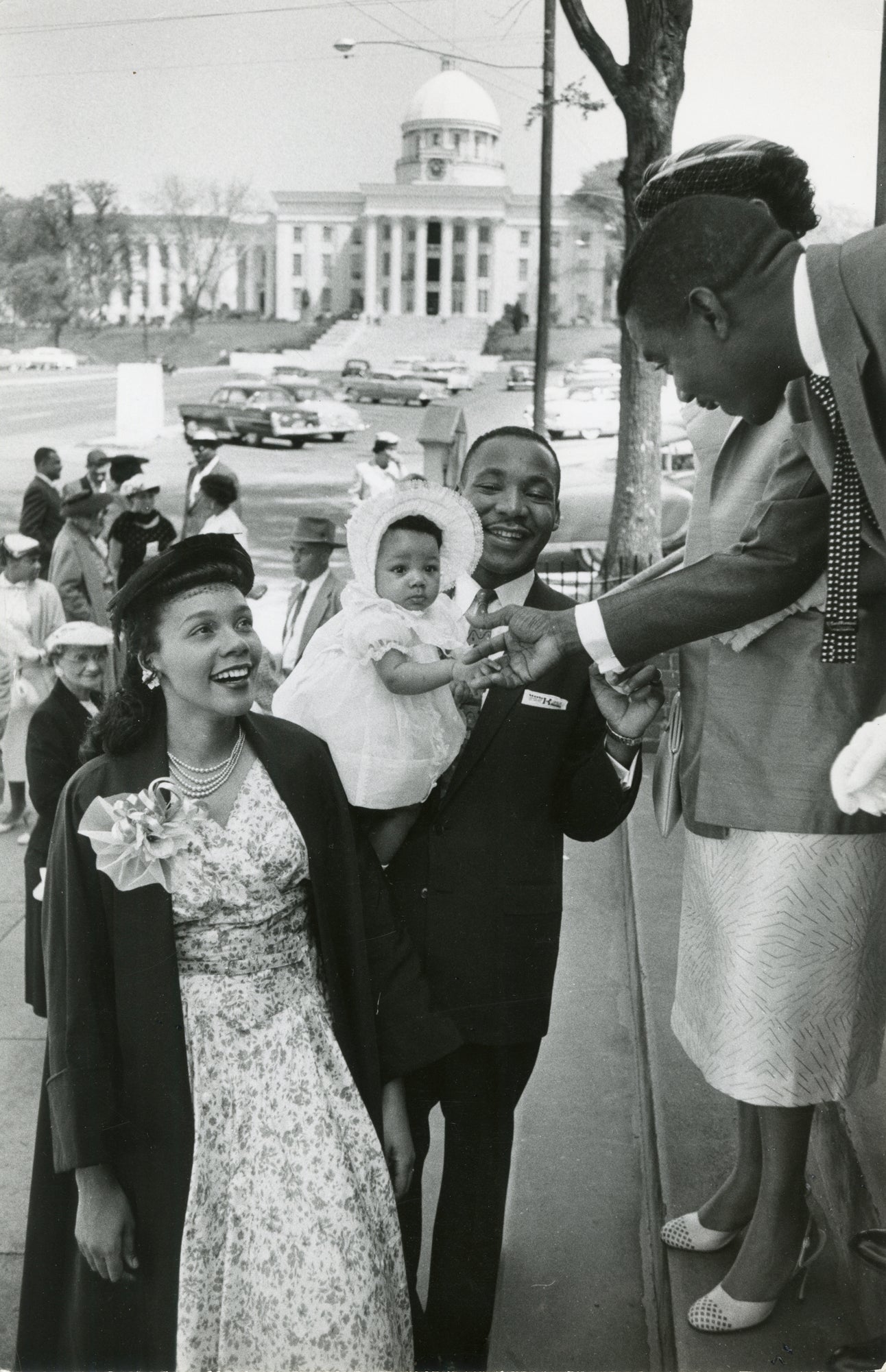 Weiner, Martin Luther King, Jr., Wife Coretta Scott King, and Their Daughter Yolanda, Bus Boycott, Montgomery, AL, 1956