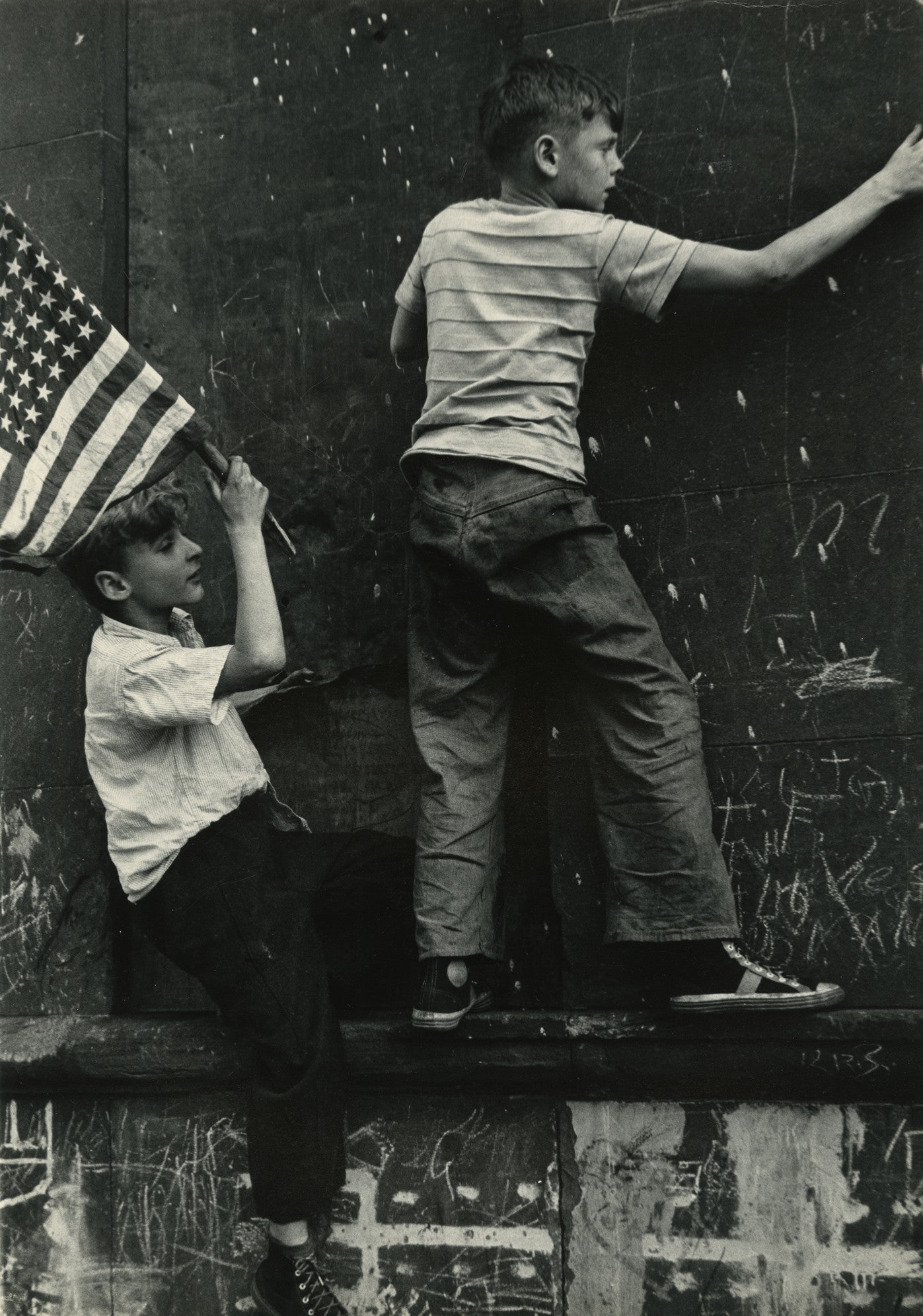Weiner, Boys with Flag, New York City, c.1950