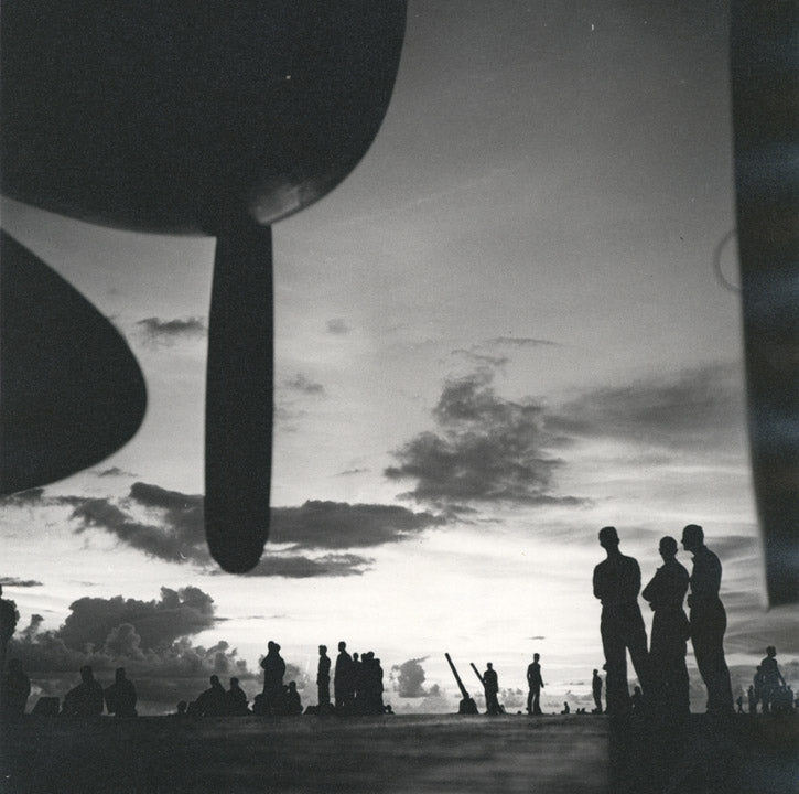 Miller, From "Pacific Theater," WWII (view of aircraft carrier flight deck at dusk), 1942-45
