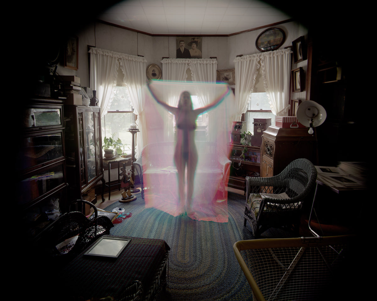 Untitled (nude through sheet), c. 1975