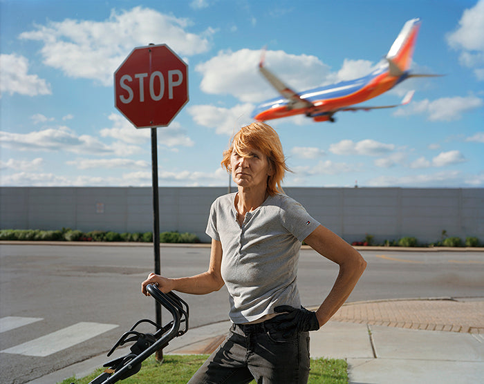 D'Amato, Judy with Lawnmower, 2018