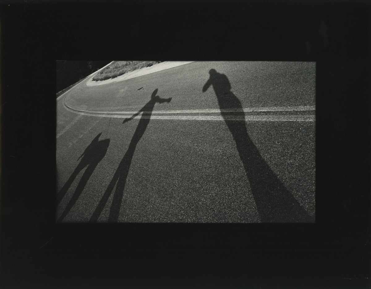 Blondeau, Untitled (black border series - shadows on road), 1972