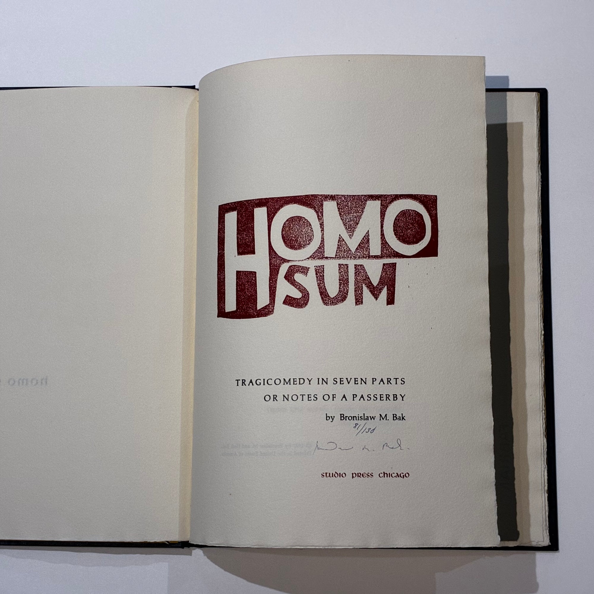 Bak, Homo Sum