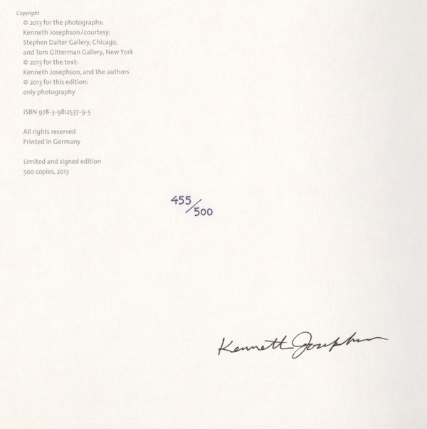 Josephson, Kenneth Josephson: Selected Photographs