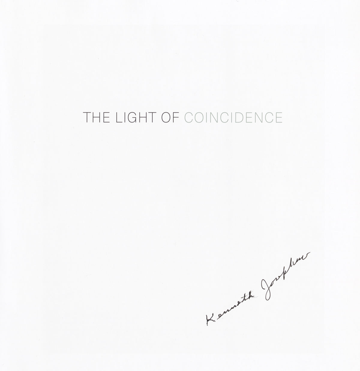 Josephson, The Light of Coincidence