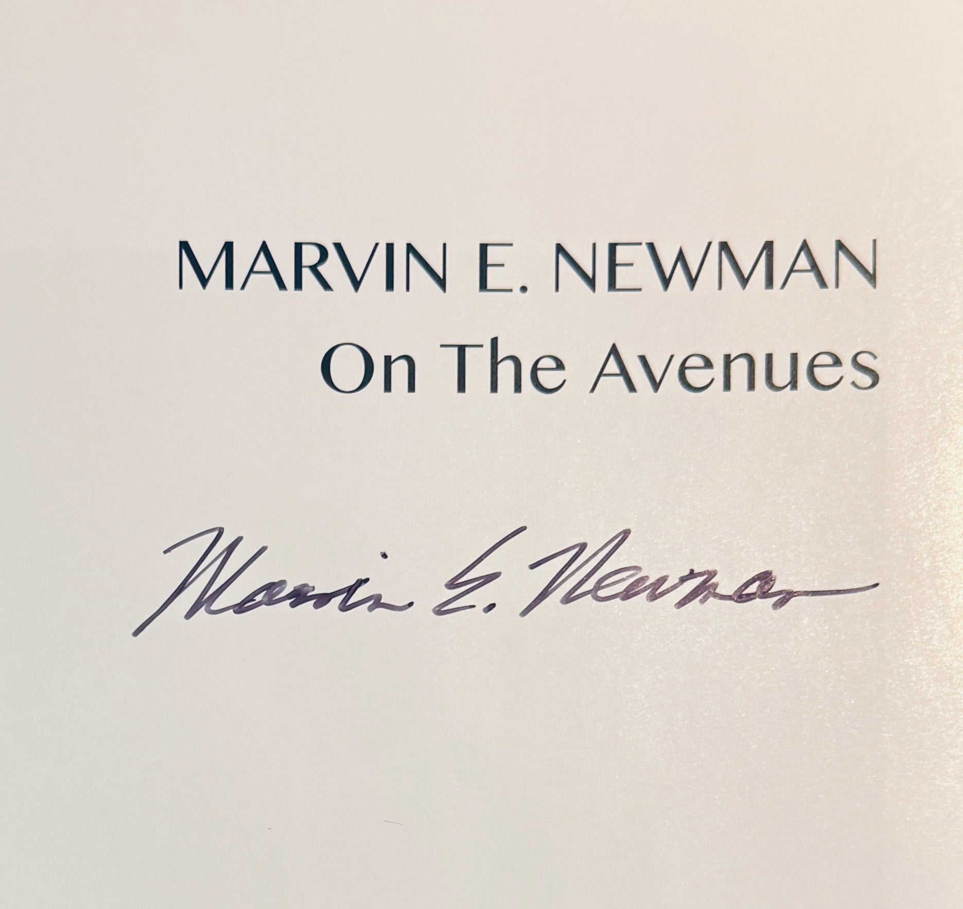 Newman, On The Avenues
