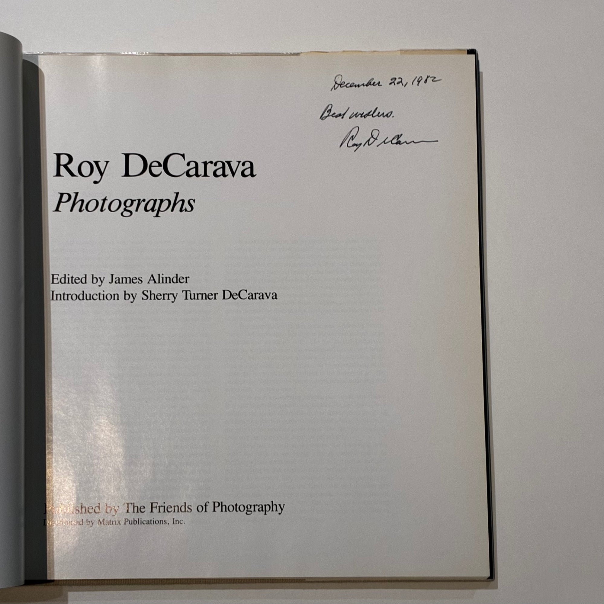 DeCarava, Roy DeCarava Photographs