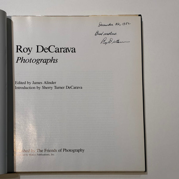 DeCarava, Roy DeCarava Photographs