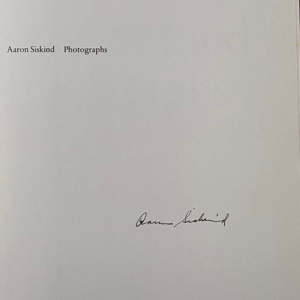 Siskind, Places: Aaron Siskind Photographs