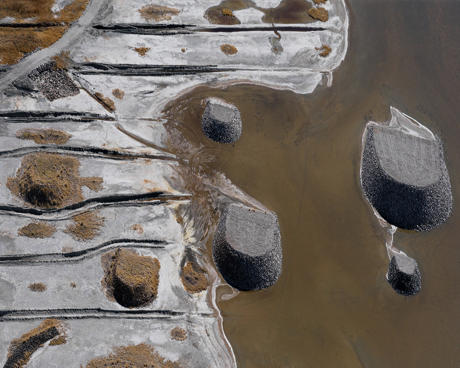 Temkin, Trenching and Mounds - Owens Lake, CA, 2021